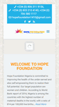 Mobile Screenshot of hopefoundationng.org